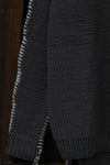 BORIS BIDJAN SABERI turtleneck sweater AW23 WKN8.2 VAR.3 charcoal gray